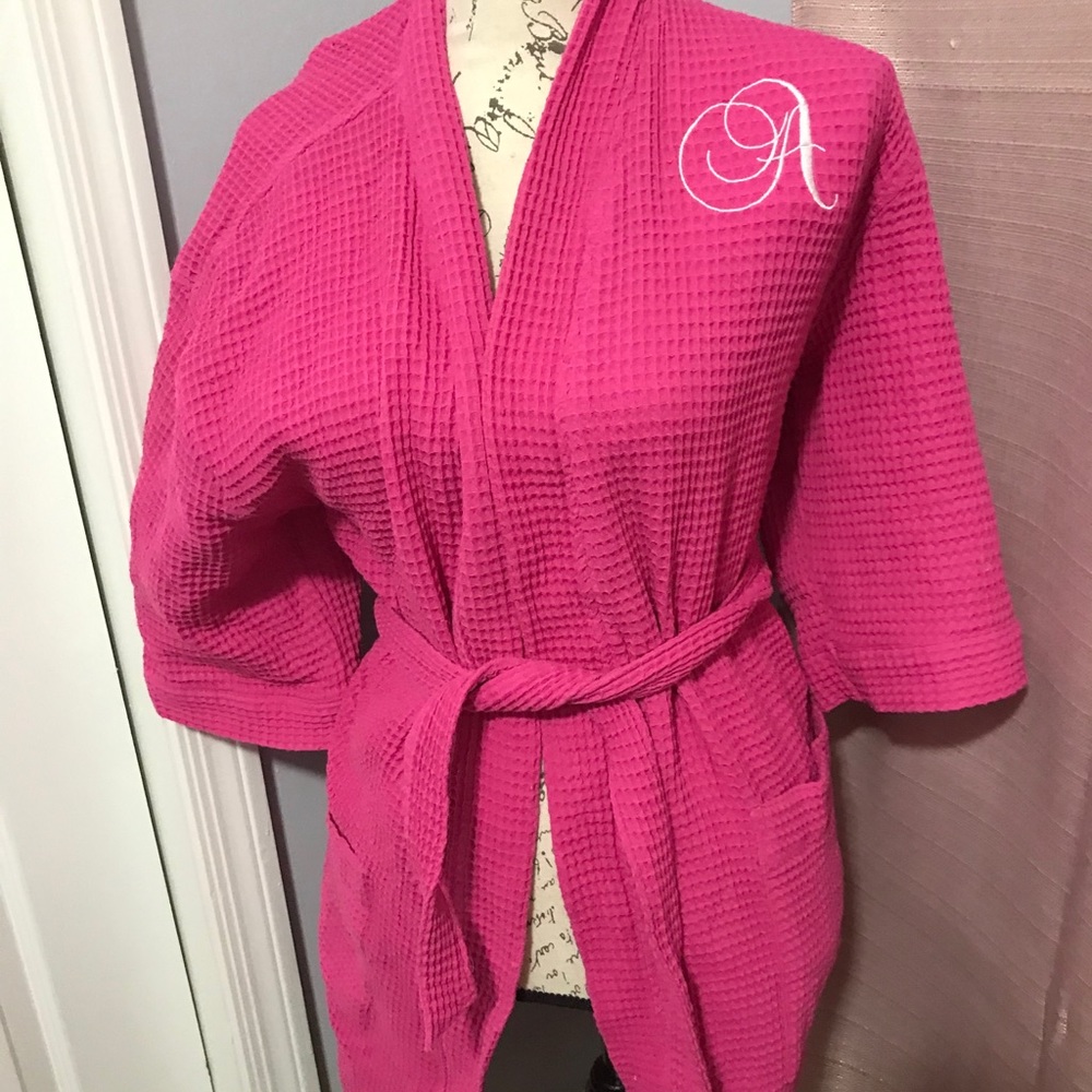 COPY - Pink waffle robe!